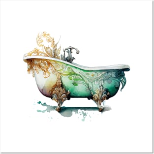 Beautiful Vintage Bathtub Posters and Art